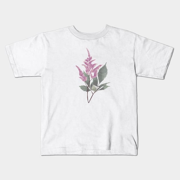 Lavender watercolor design Kids T-Shirt by Mydrawingsz